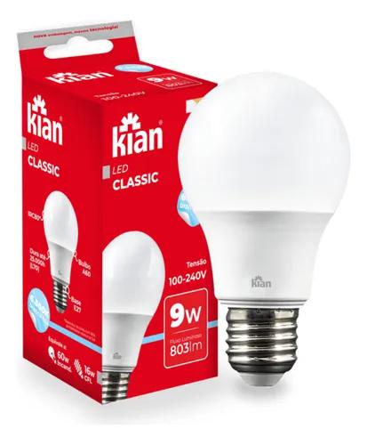 LAMPADA LED CLASSIC BRANCA 6500K 9W BIVOLT GUEPAR