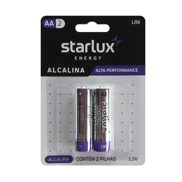 PILHA ALCALINA  AA STARLUX ENERGY CT 2un