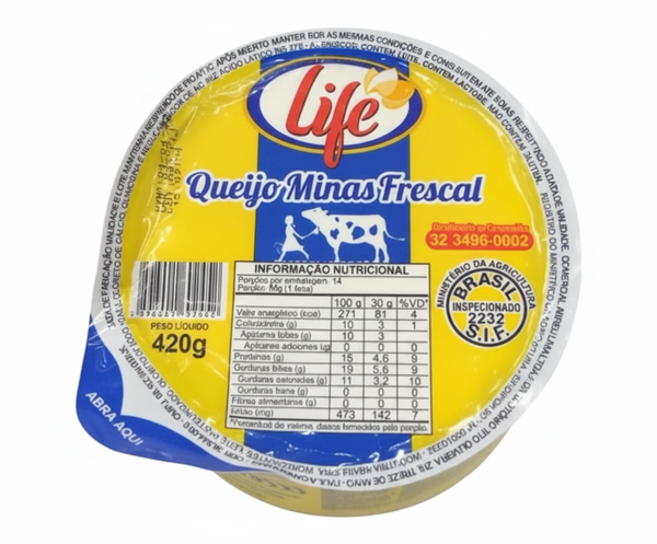 QUEIJO MINAS FRESCAL TERMOFORMADO LIFE 420g
