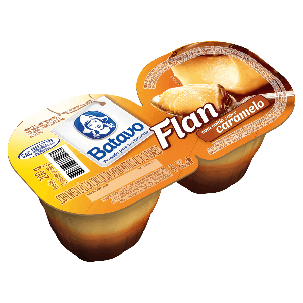 SOBREMESA LACTEA FLAN BATAVO PACK C/2 200g CARAMELO