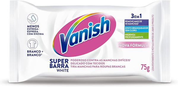 TIRA MANCHA BARRA SUPER BARRA VANISH TAB 75g CRYSTAL WHITE