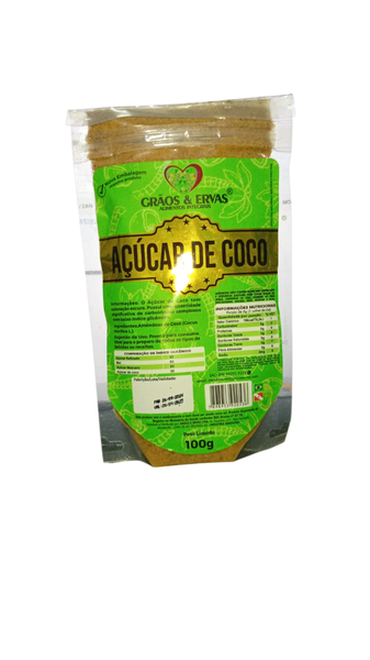 ACUCAR DE COCO GRAOS E ERVAS 100G