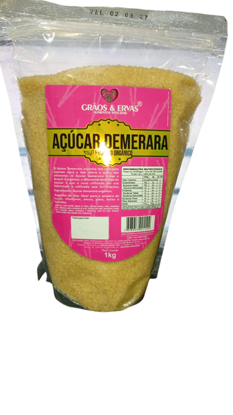 ACUCAR GRAOS E ERVAS DEMERARA 1KG