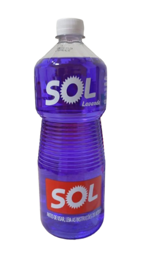 ALCOOL COMUM SOL 1LT 46 INPM LAVAND