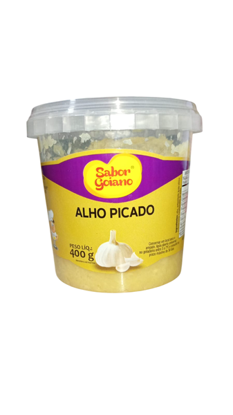 ALHO SABOR GOIANO PICADO 400G S/SAL