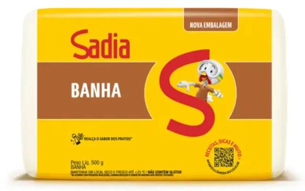 BANHA SADIA REFINADA 500G