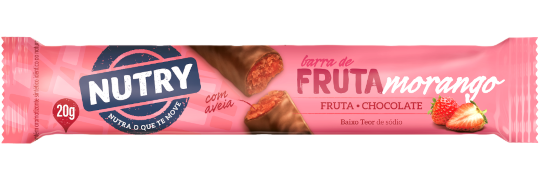 BARRA NUTRY FRUTAS 20G MORANGO/CHOC