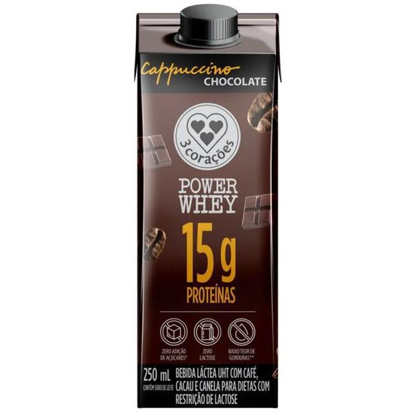 BEB.LACTEA 3 CORACOES 250ML 15.CHOC