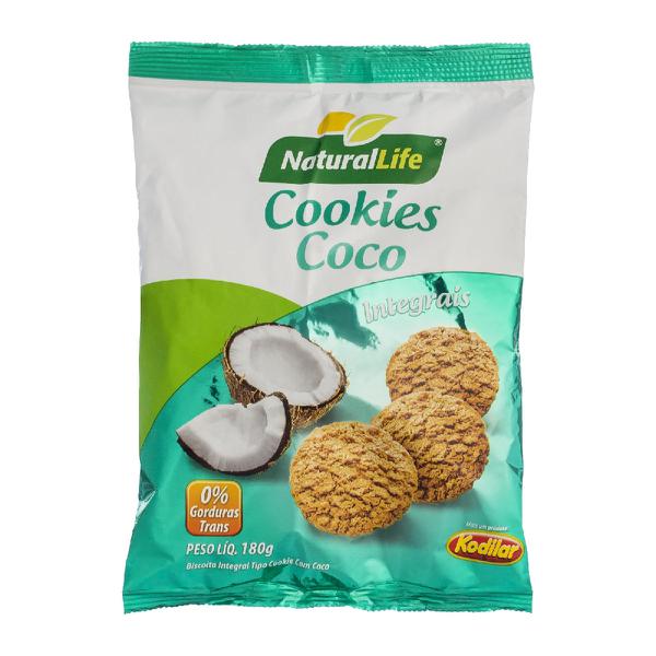 BISC.NATURAL LIFE COOKIES 180G COCO