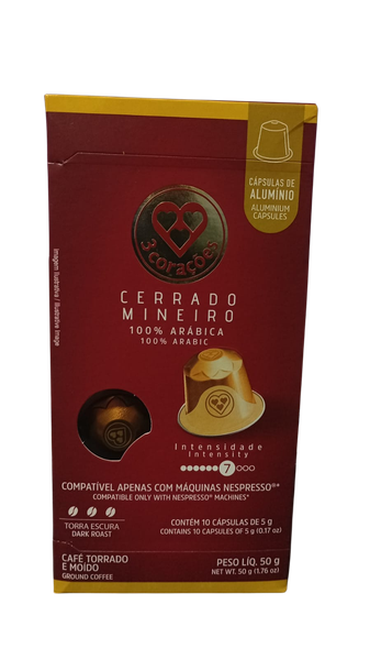CAFE 3 CORACOES CAP.50G CERRA.MINEI