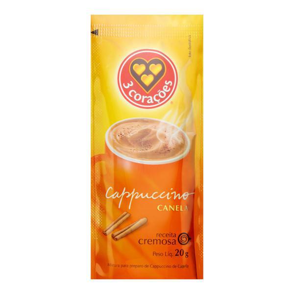 CAPPUCCINO 3 CORACOES 20G SH CANELA