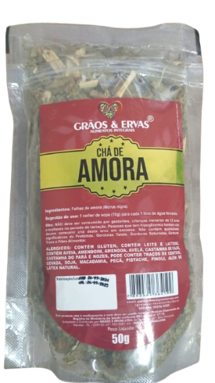 CHA GRAOS E ERVAS 50G AMORA