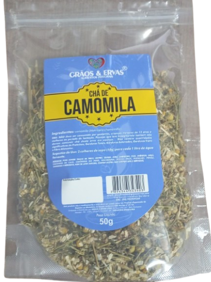 CHA GRAOS E ERVAS 50G CAMOMILA