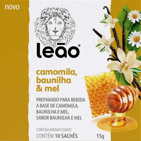 CHA LEAO 15G CAMOMILA/BAUNILHA/MEL