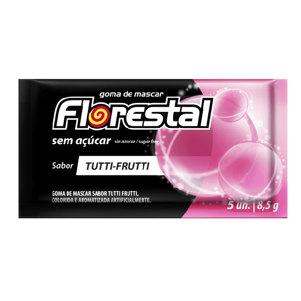 CHICLE FLORESTAL 8 5G TUTTI FRUT.S/