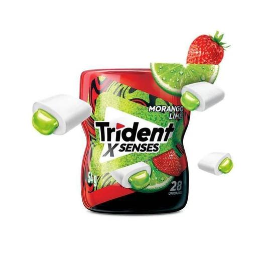CHICLE TRIDENT 54G XSENSES MORANGO