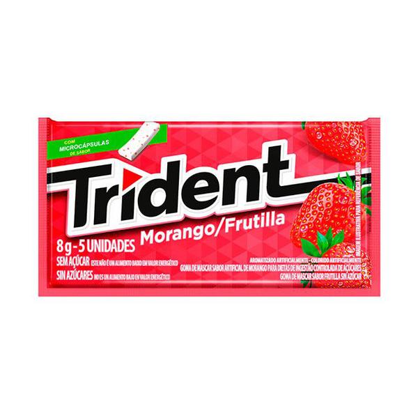 CHICLE TRIDENT 8G MORANGO