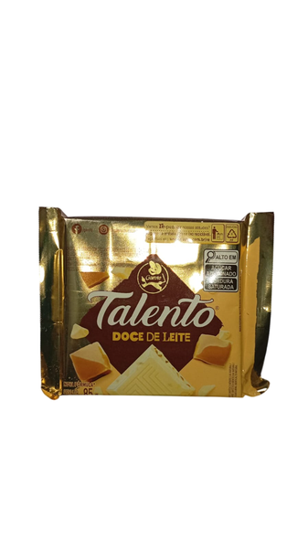 CHOC.TALENTO 85G BRANCO/DOCE LEITE