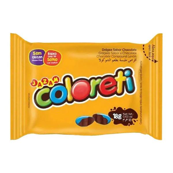 CONFEITO COLORETI 18G CHOCOLATE