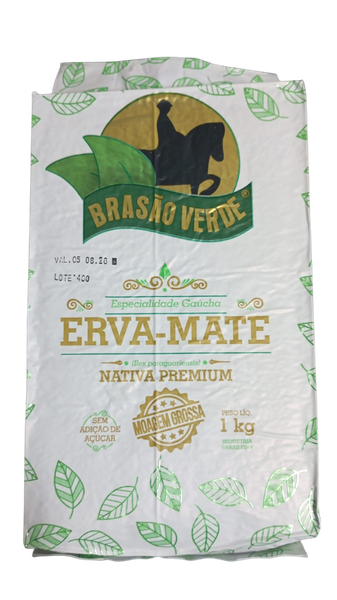 ERVA MATE BRASAO VERDE 1KG GROSSA