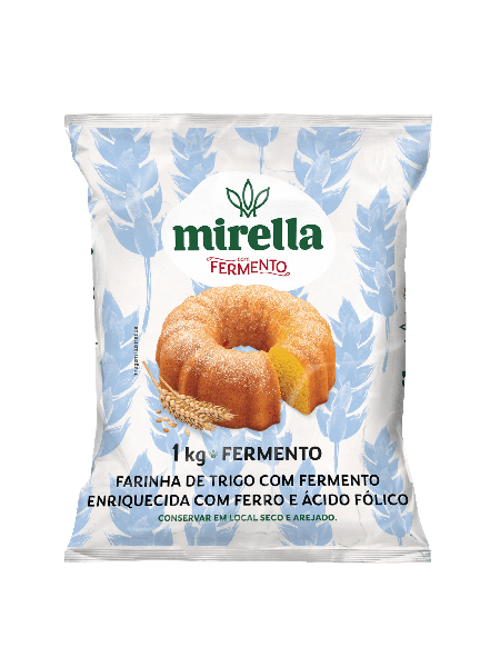 FARINHA TRIGO MIRELLA 1KG PL C/FERM