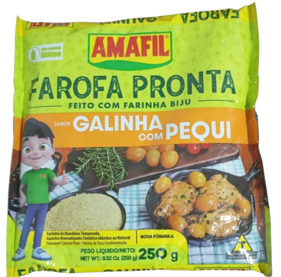FAROFA AMAFIL MAND.250G GALIHA/PEQU