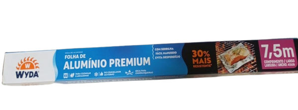 FOLHA ALUMINIO WYDA 45CMX7.5MT PREM