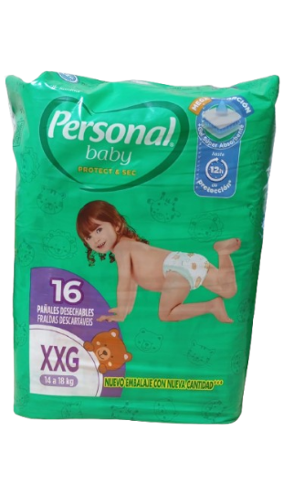 FRALDA PERSONAL JUMBO XXG 16UN
