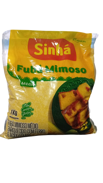 FUBA DE MILHO SINHA 1KG MEDIO