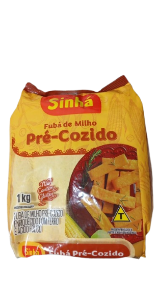 FUBA DE MILHO SINHA 1KG PRE-COZIDO