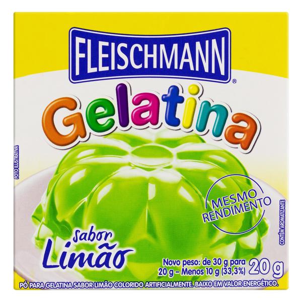 GELATINA FLEISCHMANN 20G LIMAO