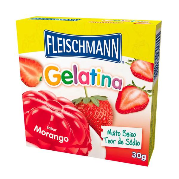 GELATINA FLEISCHMANN 20G MORANGO
