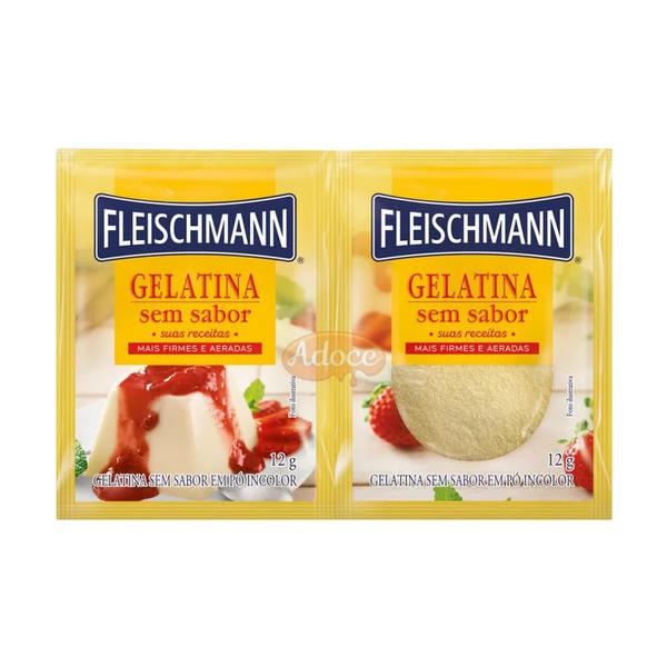GELATINA FLEISCHMANN 24G S/SABOR