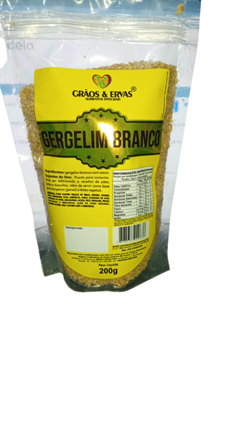 GERGELIM GRAOS E ERVAS 200G C/CASCA