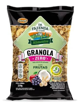 GRANOLA DA FAZENDA ZERO 230G FRUTAS
