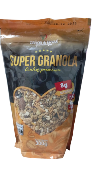 GRANOLA GRAOS E ERVAS 300G 40 INGRE