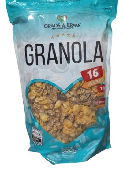 GRANOLA GRAOS E ERVAS 500G 16 INGRE