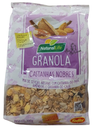GRANOLA NATURAL LIFE 300G CASTANHAS