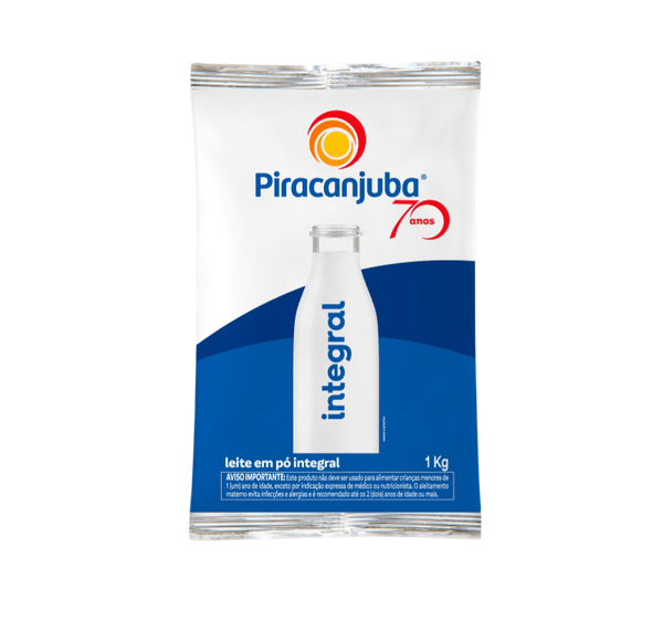 LEITE PO PIRACANJUBA 1KG INTEGRAL