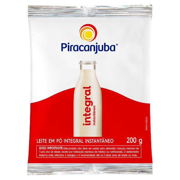 LEITE PO PIRACANJUBA 200G SH INT.IN