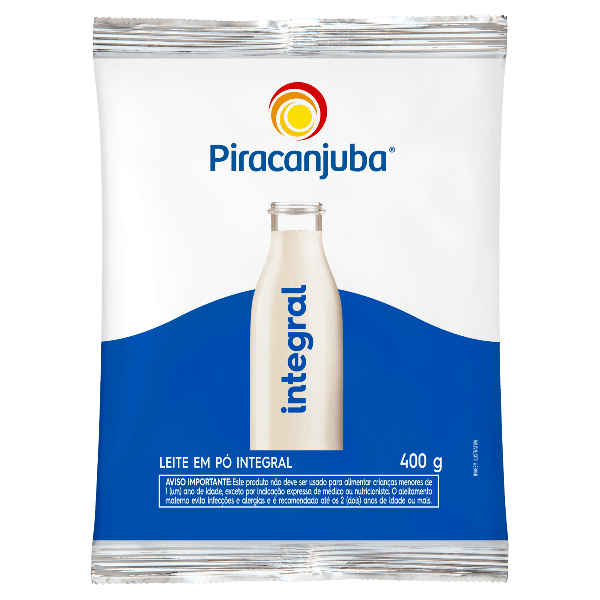 LEITE PO PIRACANJUBA 400G SH INTEGR