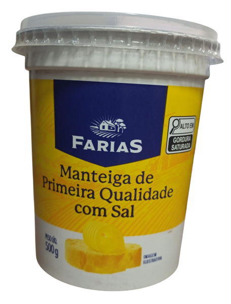 MANTEIGA FARIAS C/SAL 500G