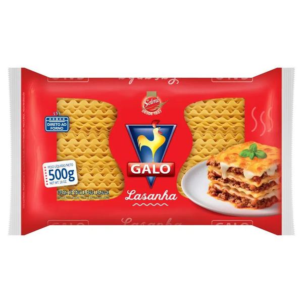 MASSA LASANHA GALO SEM.500G