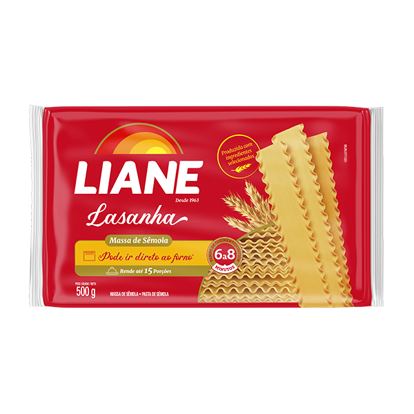 MASSA LASANHA LIANE SEM.500G