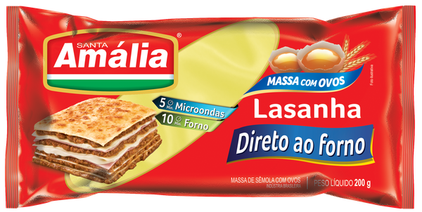 MASSA S.AMALIA OVOS 200G LASANHA DF