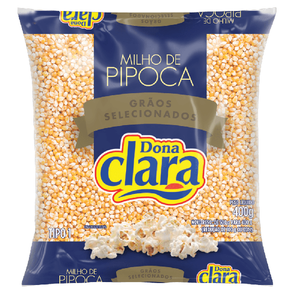 MILHO PIPOCA DONA CLARA 400G