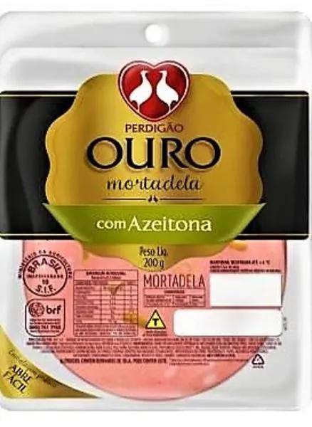 MORTAD.PERDIGAO OURO 200G C/AZEITON
