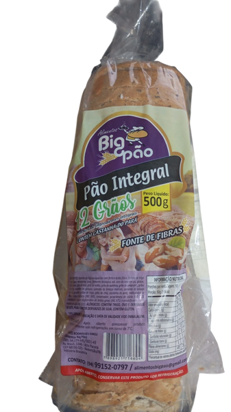 PAO BIG PAO INTEGRAL 500G 12 GRAOS