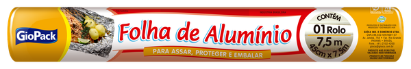 PAPEL ALUMINIO GIOPACK 45CMX7.5MT