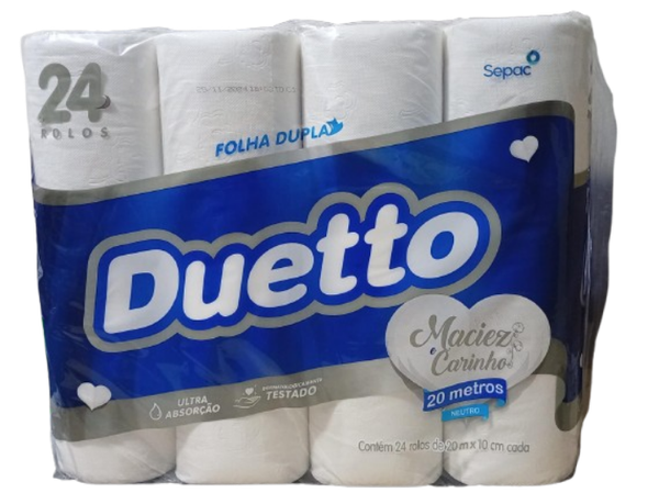 PAPEL HIG.DUETTO FD 24X20MT NEUTRO